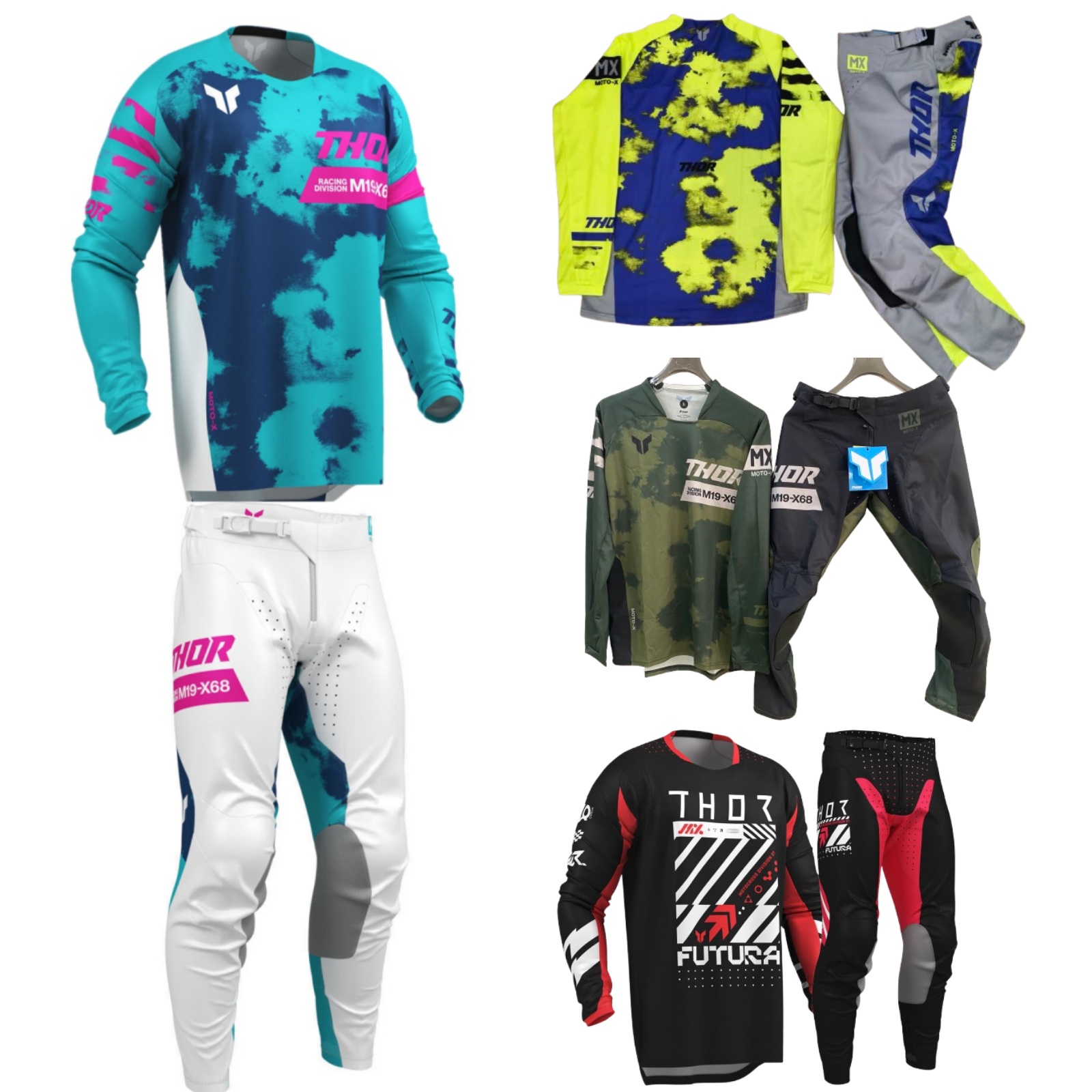 Gear Set Motorcycle - Conjunto de equipamentos de motocross top