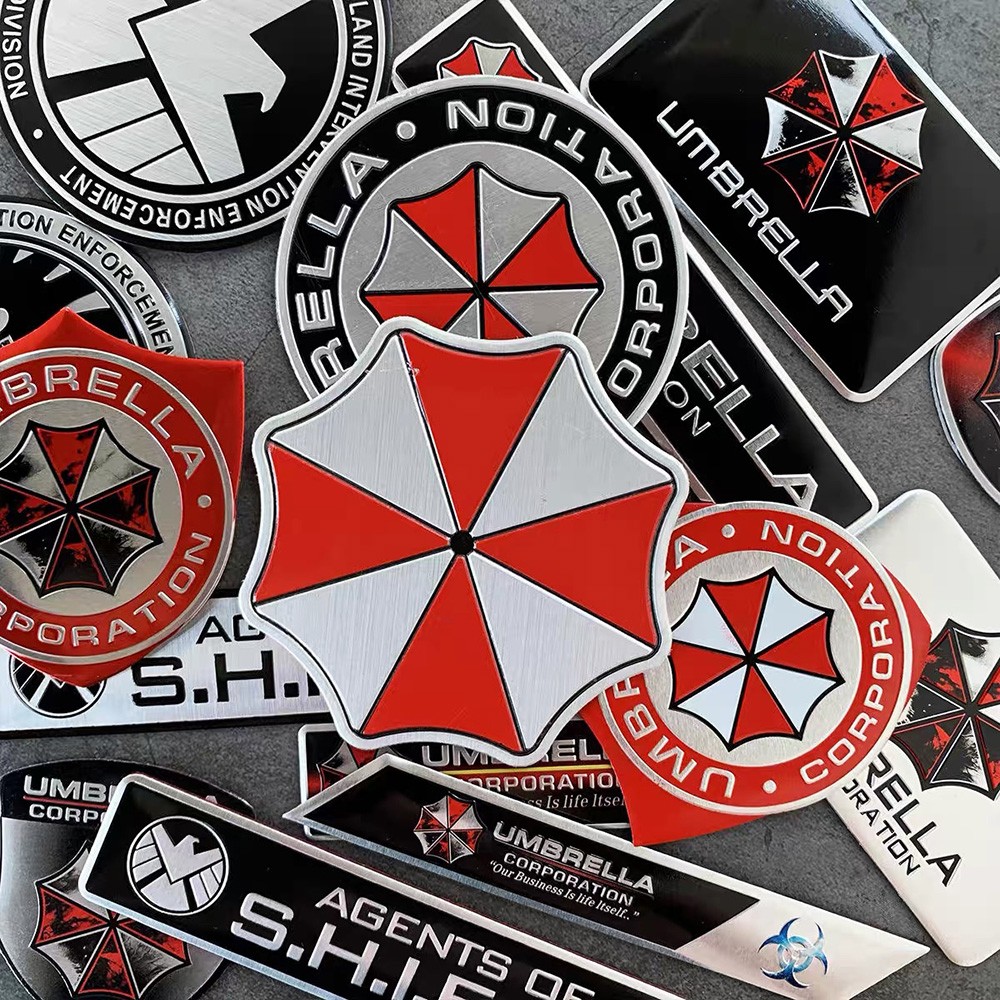 Motorcycle Gear Auto - Adesivos de Emblema 3D de Alumínio