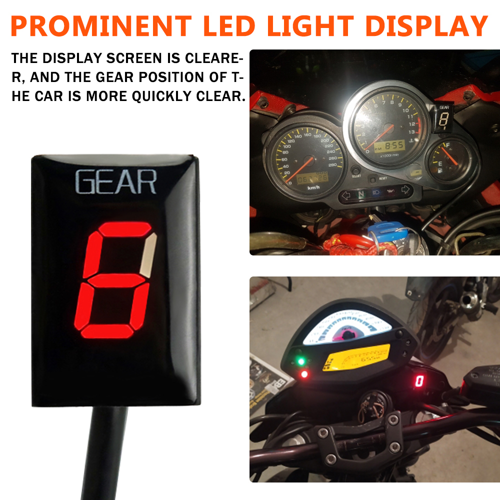 Motocicleta engrenagem indicad - Gear Indicator Display avaliação e preço