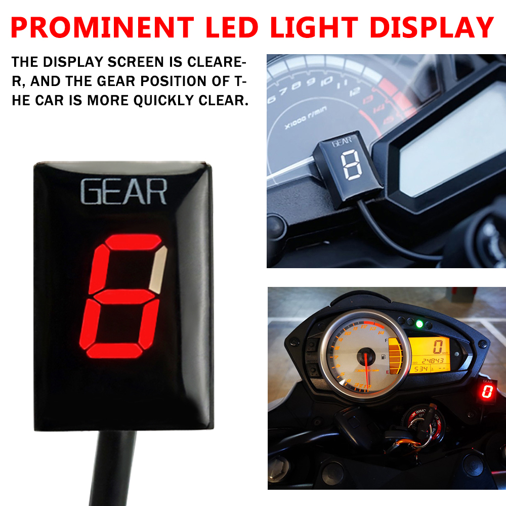 Para kawasaki z750 z1000 Z-750 - Gear Indicator Display avaliação e preço
