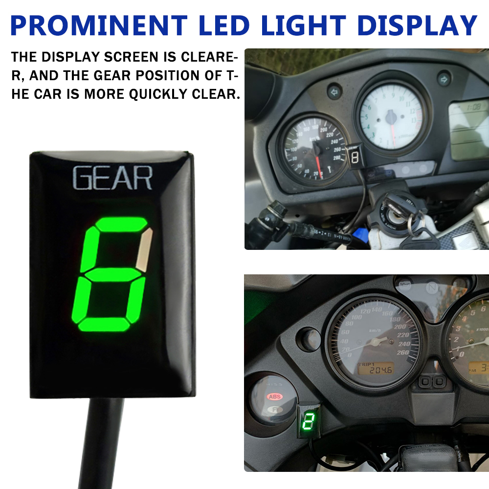 Motocicleta engrenagem indicad - Gear Indicator Display avaliação e preço