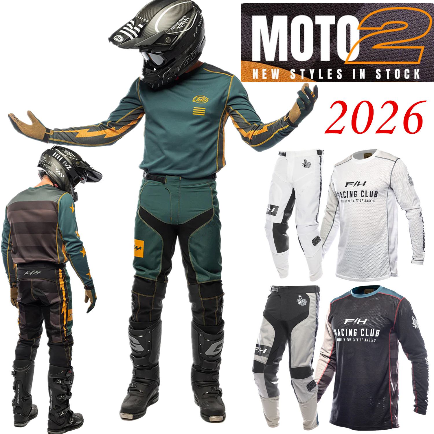 2026 FH MX Kit Off Road Motocr - Motorcycle Gear Sale avaliação e preço